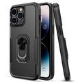 Phone Case with Ring Stand for Iphone 14 Pro Max/14 Pro/14 Plus/14 Shockproof Armor Cover, Black